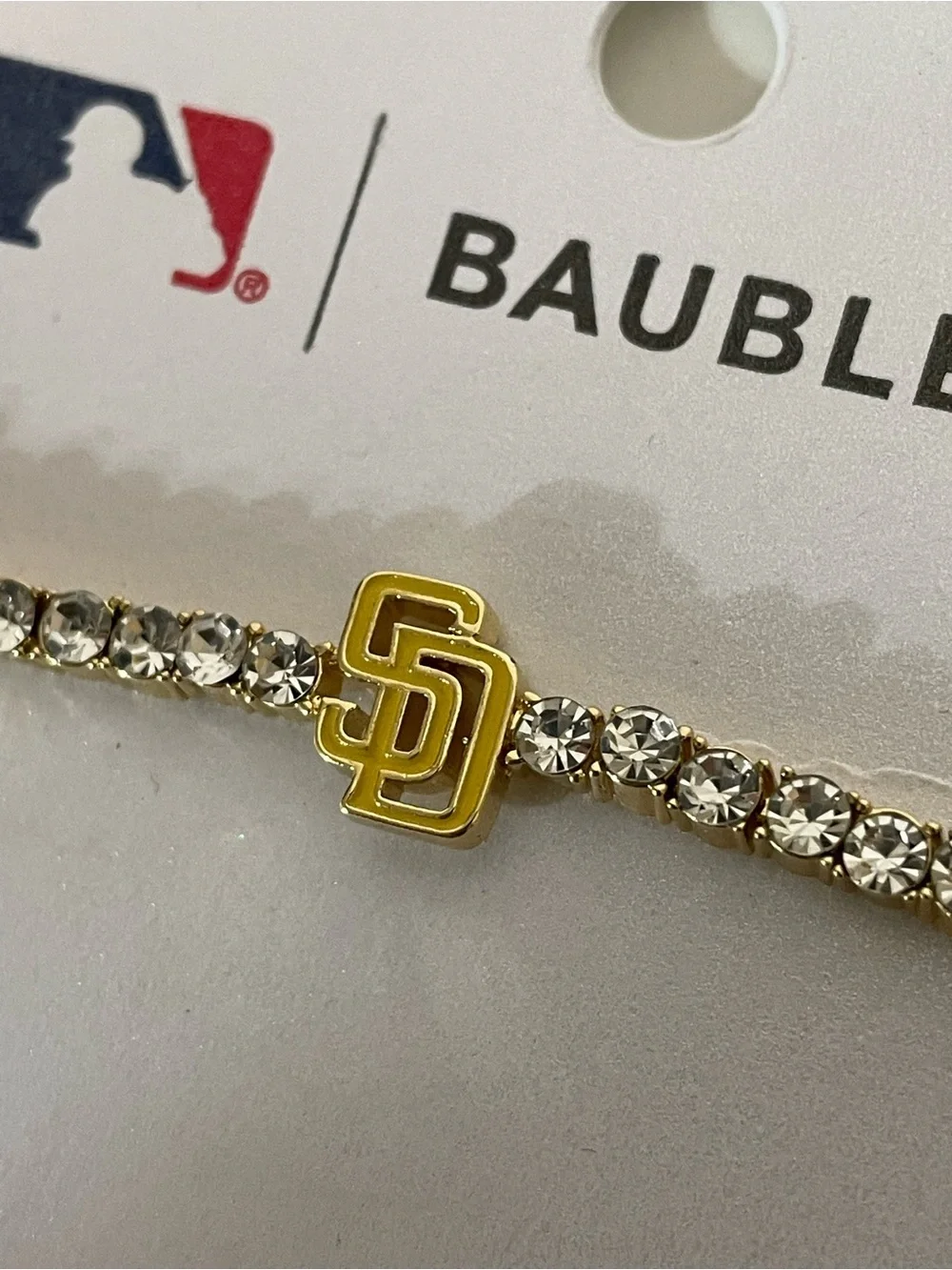 Baublebar San Diego Padres Tennis Bracelet NWT - Picture 2 of 4